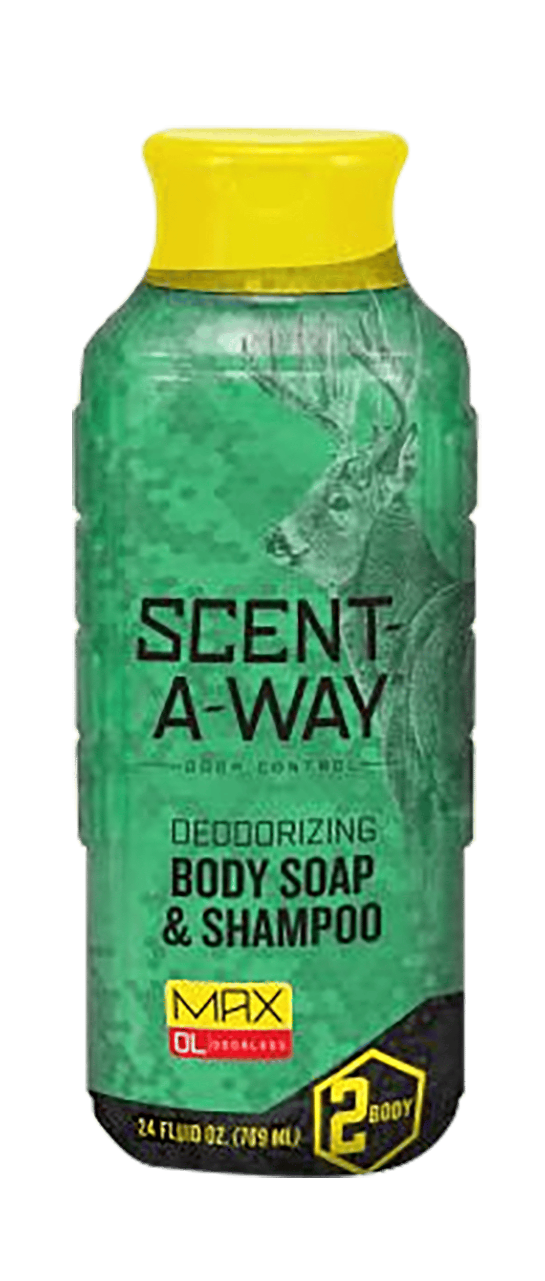 Scent-A-Way 07756 Max Green Soap Odor Eliminator Odorless Scent Vegetable Proteins 24 oz Liquid