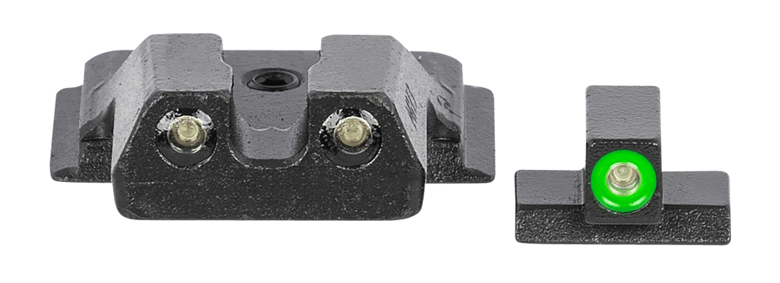 Meprolight USA 417703111 Hyper-Bright  Green Tritium Green Outline Front Sight-Green Tritium Black Outline Rear Smith & Wesson M&P Shield