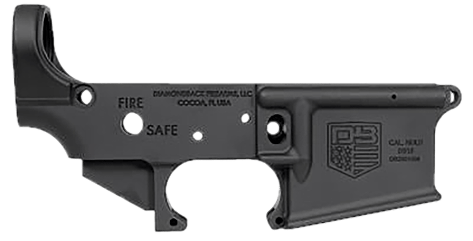 Diamondback DB2210R001 DB15 Lower Receiver Multi 7075-T6 Aluminum Black
