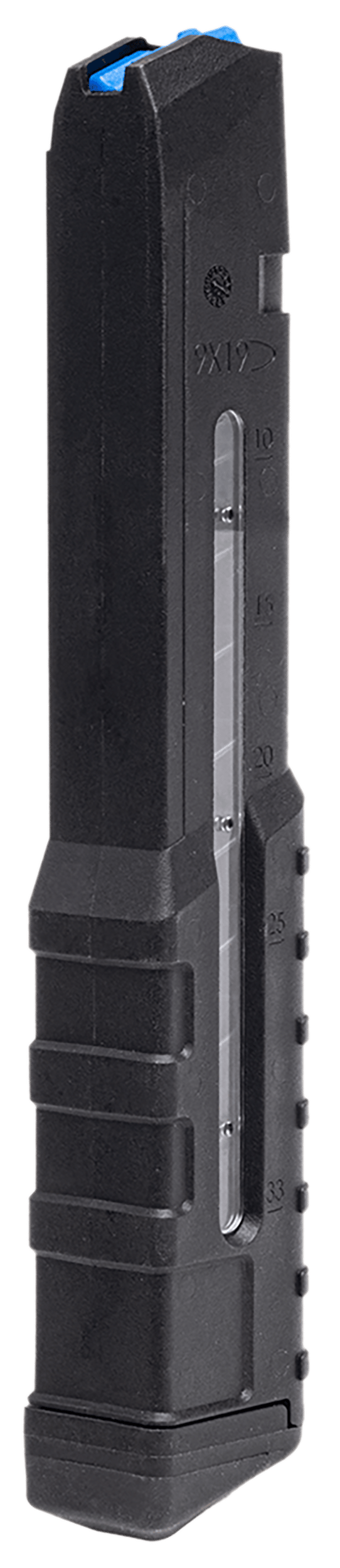 Leapers RBTPD933   33rd Windowed 9mm Fits Glock Black Polymer/Steel