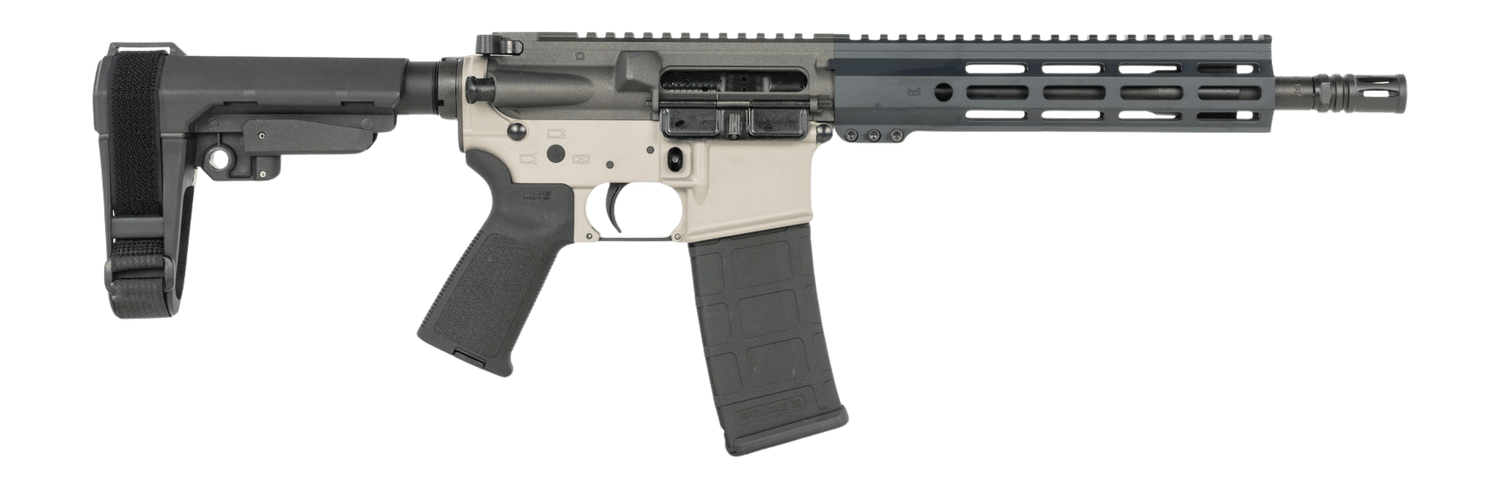 Shark Coast Tactical SCC07213MAX-P Maxim  5.56 NATO 30+1 10.50" Black Nitride Threaded Barrel, Aluminum Receiver w/Picatinny Rail, M-LOK Handguard, Polymer SB Tactical SBA3 Brace, Polymer Grip