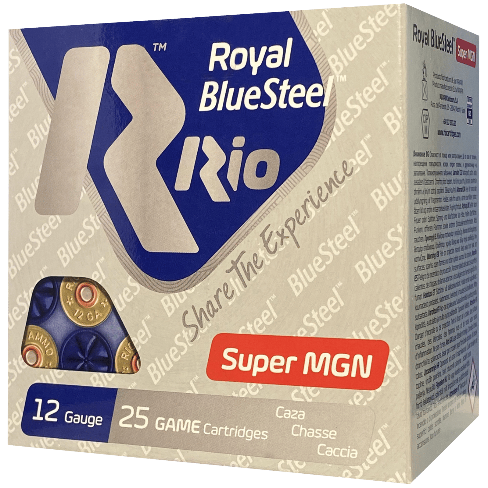 Rio Ammunition RBSM403 BlueSteel Royal 12Gauge 3" 1 3/8oz 3Shot 25 Per Box/10 Case
