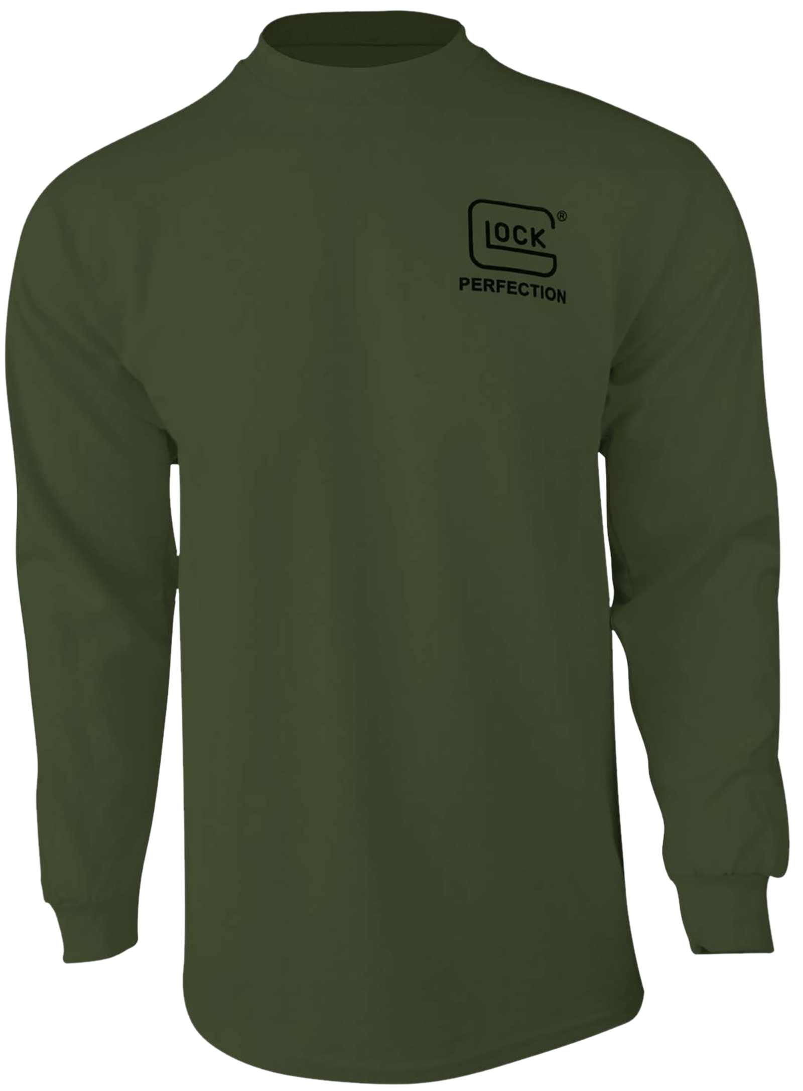 Glock AP96066 Born In Austria  Military Green Pre-Shrunk Cotton Long Sleeve Medium