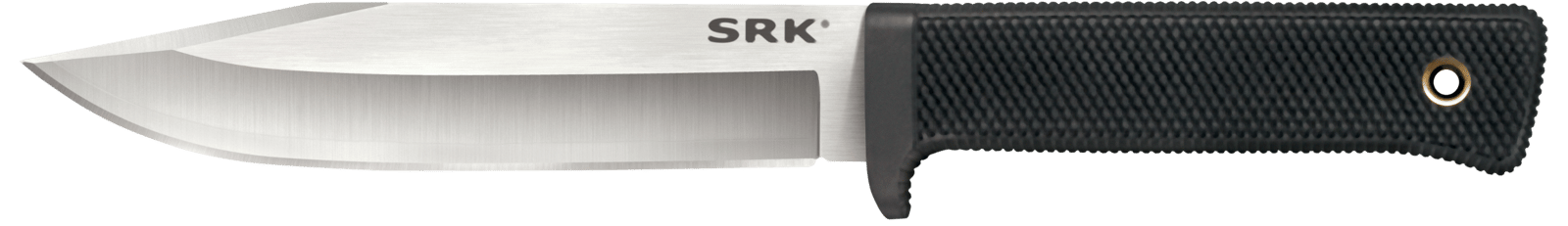 Cold Steel CS-35AN San Mai SRK 6" Fixed Plain Satin VG-10 San Mai Blade/Black Checkered w/Finger Guard Kray-Ex Handle