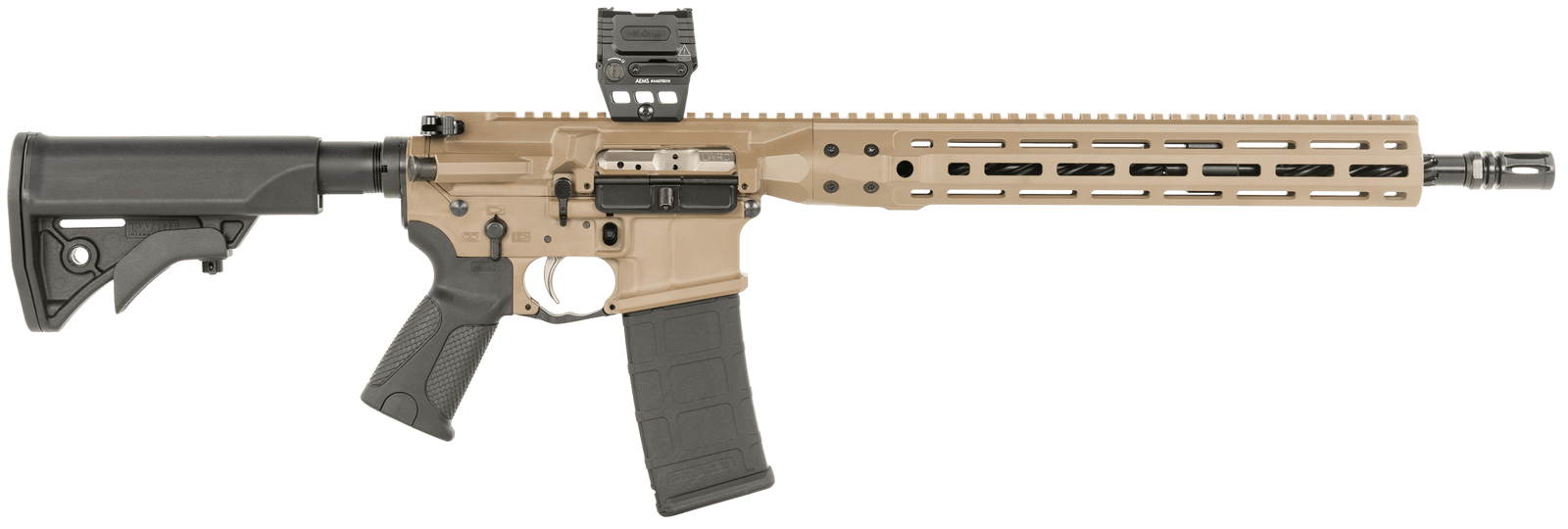 LWRC ICDIR5CK16MLXSBT-KIT Individual Carbine DI Kit 5.56 NATO 16.10" Threaded Barrel, M-LOK Handguard, Black LWRC Compact  Stock, Black Magpul+ Grip