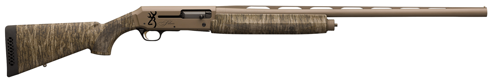 Browning 011426204 Silver Field 12 Gauge 3.5" 4+1 28" Back-Bored Vent Rib Barrel, Flat Dark Earth Metal Finish, Mossy Oak Bottomland Synthetic Stock Includes 3 Chokes