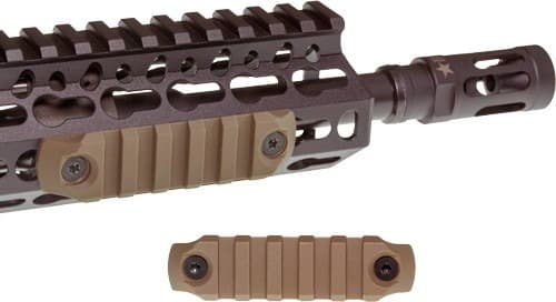BCM RAIL SECTION--NYLON KEYMOD 3" RAIL FDE