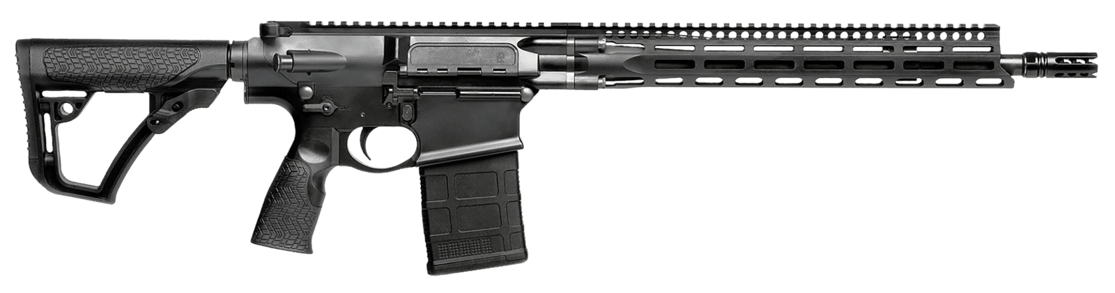Daniel Defense 0215707258047 DD5 V3 7.62x51mm NATO 16" 20+1 Black Hard Coat Anodized Black Phosphate 6 Position w/SoftTouch Overmolding Stock Black Polymer Grip