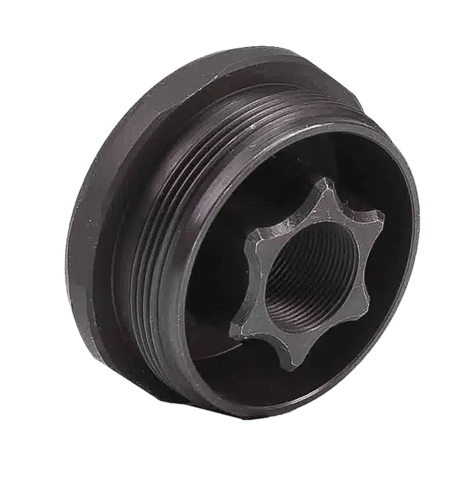 Jk Armament JK155HDM28 HD Thread Mount Fits 1/2"x28 Stainless Steel Cerakote Black