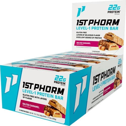 1ST PHORM LEVEL 1 BAR SALTED CARAMEL 15 BARS