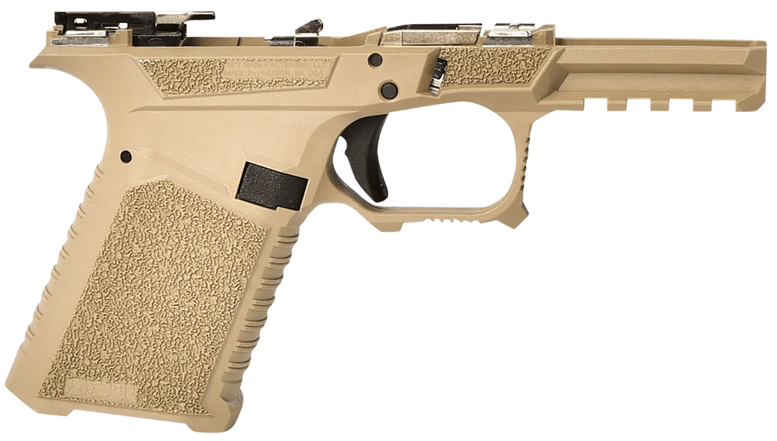 Sct Manufacturing 0226000000IA Compact  Compatible w/ Gen3 19/23/32 Flat Dark Earth Polymer Frame Aggressive Texture Grip