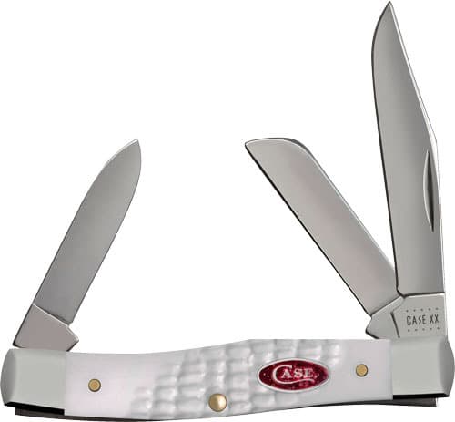 CASE KNIVES WHITE SYNTHETIC SPARXX STD JIG MEDIUM STOCKMAN