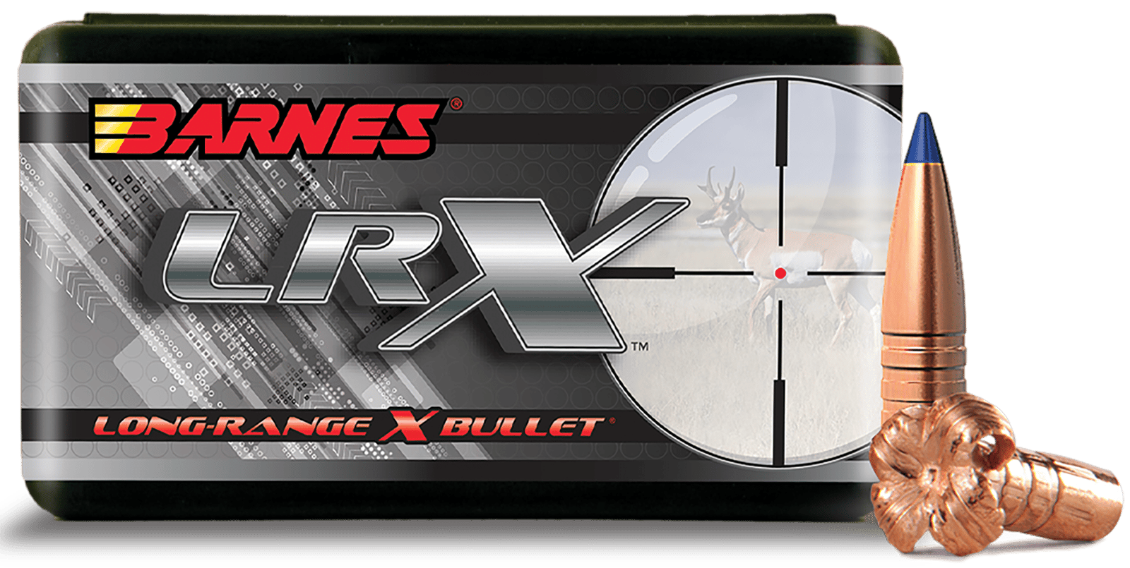 Barnes Bullets 30262 LRX Long Range 270Win 129gr Boat Tail 50/Box