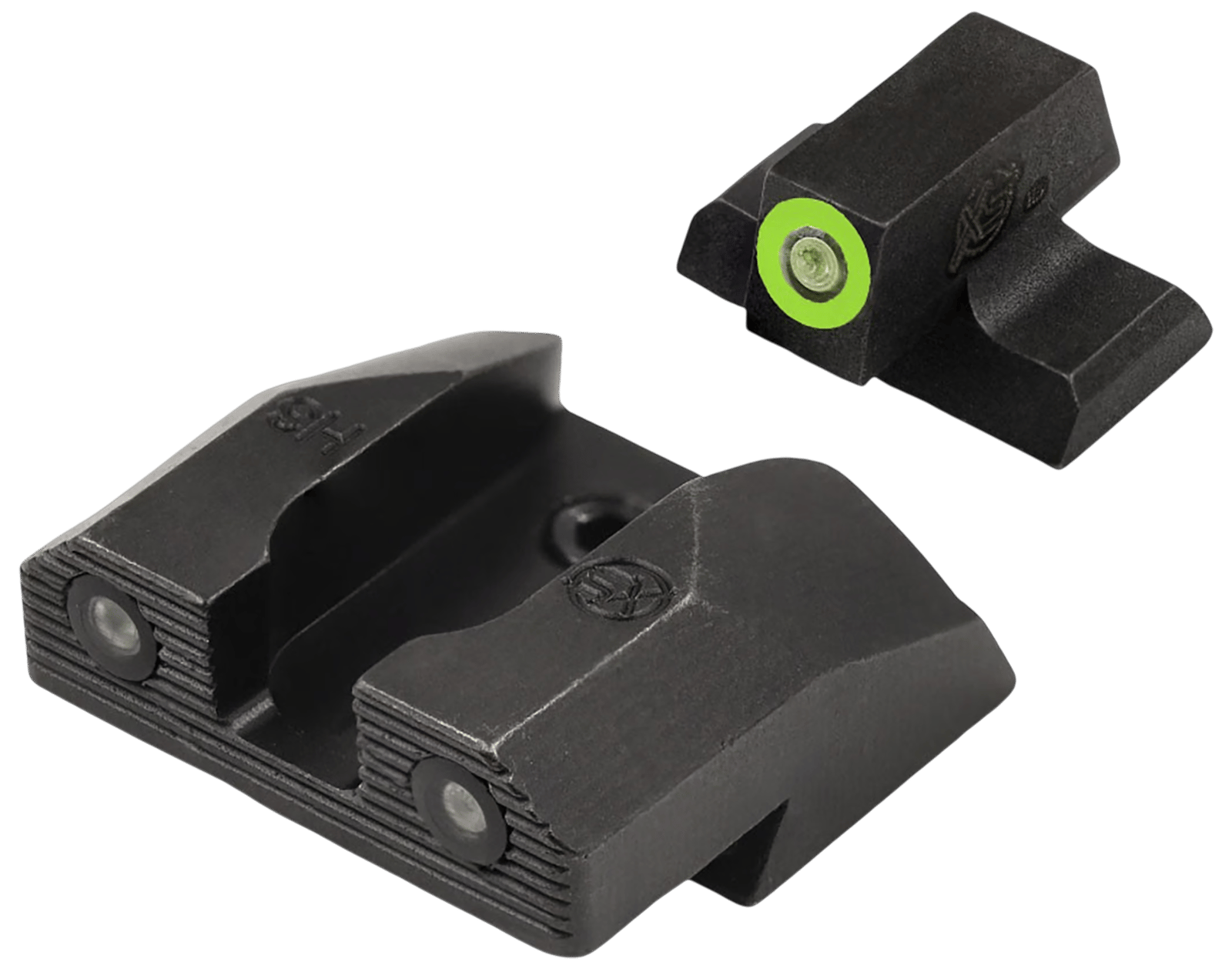 XS Sights SPR202P6G R3D 2.0 Night Sight Set Green Tritium Front/Black Oxide Frame Fits Springfield SA-35