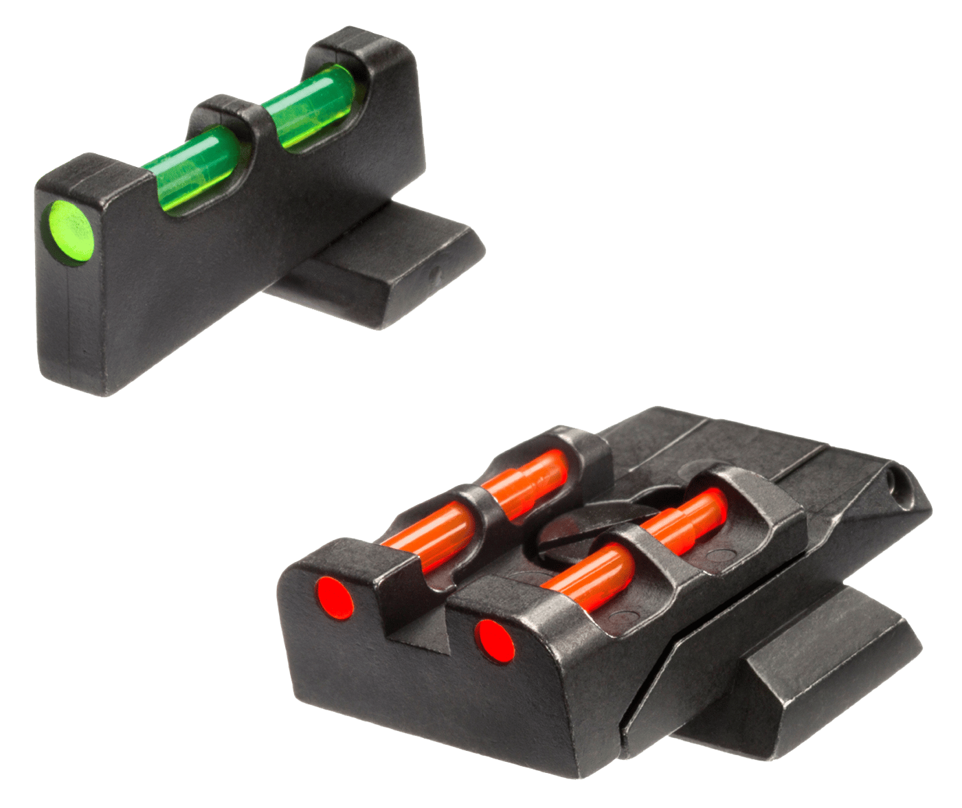 HiViz SWMPE21 Adjustable Sight Set S&W M&P Green Fiber Optic Front Sight-Orange Fiber Optic Rear Sight