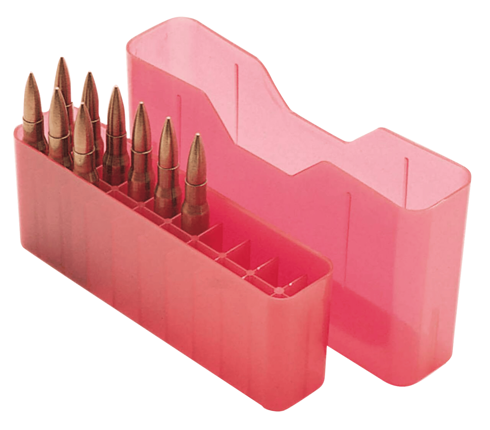 MTM Case-Gard J20LLD29 Slip-Top Ammo Box J-20 7mm Rem/338 Win Mag Red Polypropylene 20rd