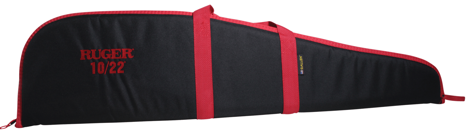 Ruger 27540 Embroidered Rifle Case 40" Black/Red Endura For Ruger 10/22
