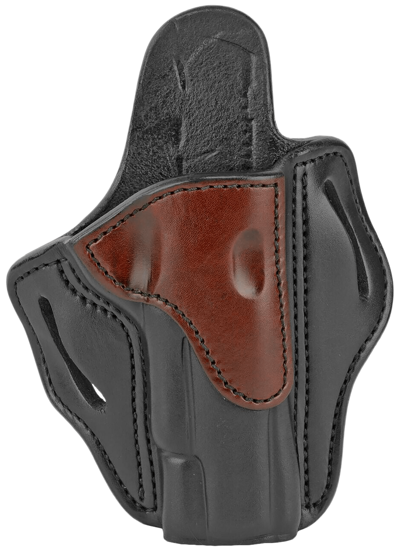 1791 Gunleather BH1BLBR BH1  OWB 01 Brown on Black Leather Belt Slide Fits 4-5" 1911