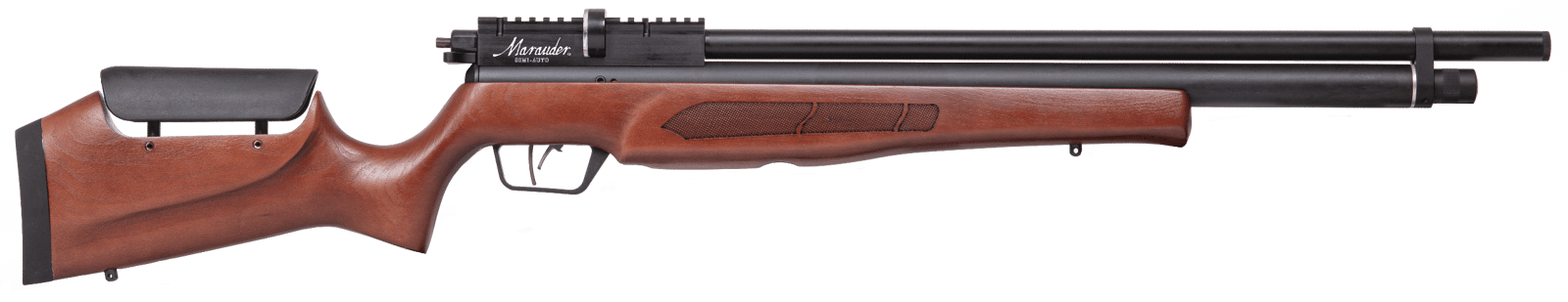 Crosman BP22SAW Marauder Air Rifle PCP 22 10rd Shot Black Black Receiver Turkish Walnut Fixed w/Adj Cheek Rest Stock