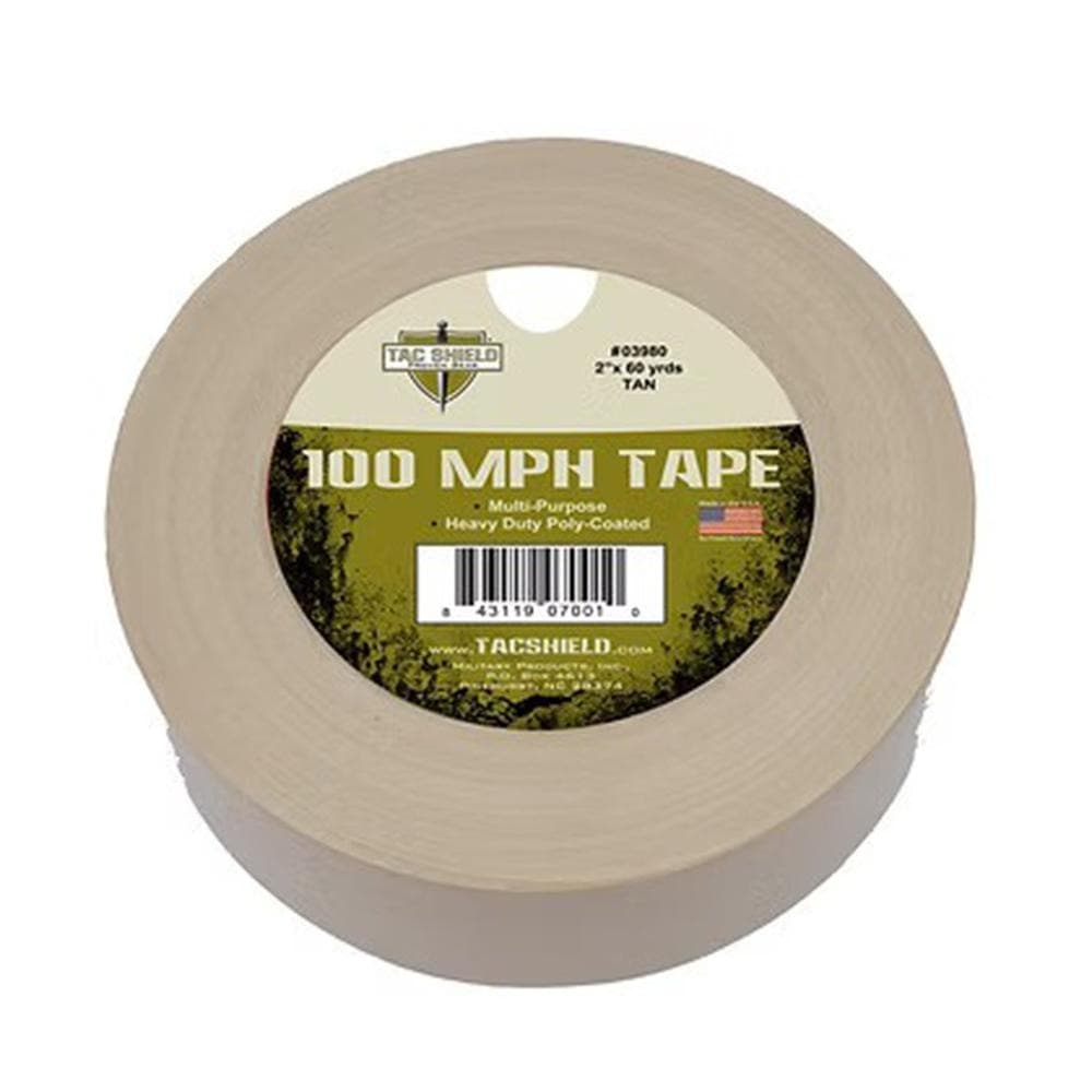 Tacshield 100 MPH Heavy Duty Tape 60 Yards Tan