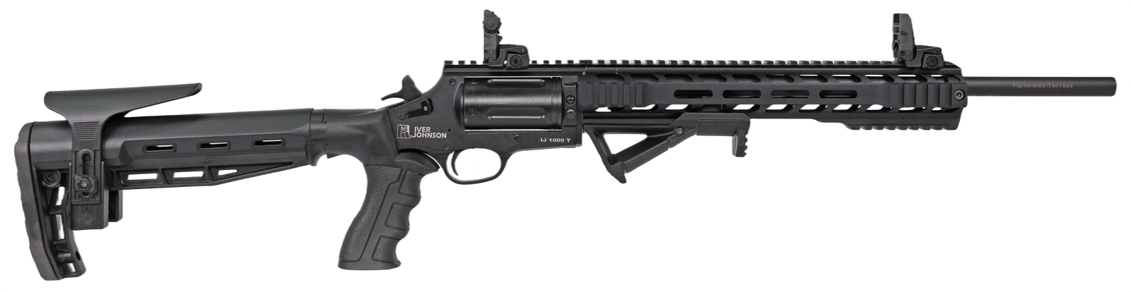 Iver Johnson Arms IJ1000T IJ1000  410 Gauge 5rd 18" Matte Black Barrel, Chrome Matte Black Chrome Receiver w/Picatinny Rail, Black Fixed Stock