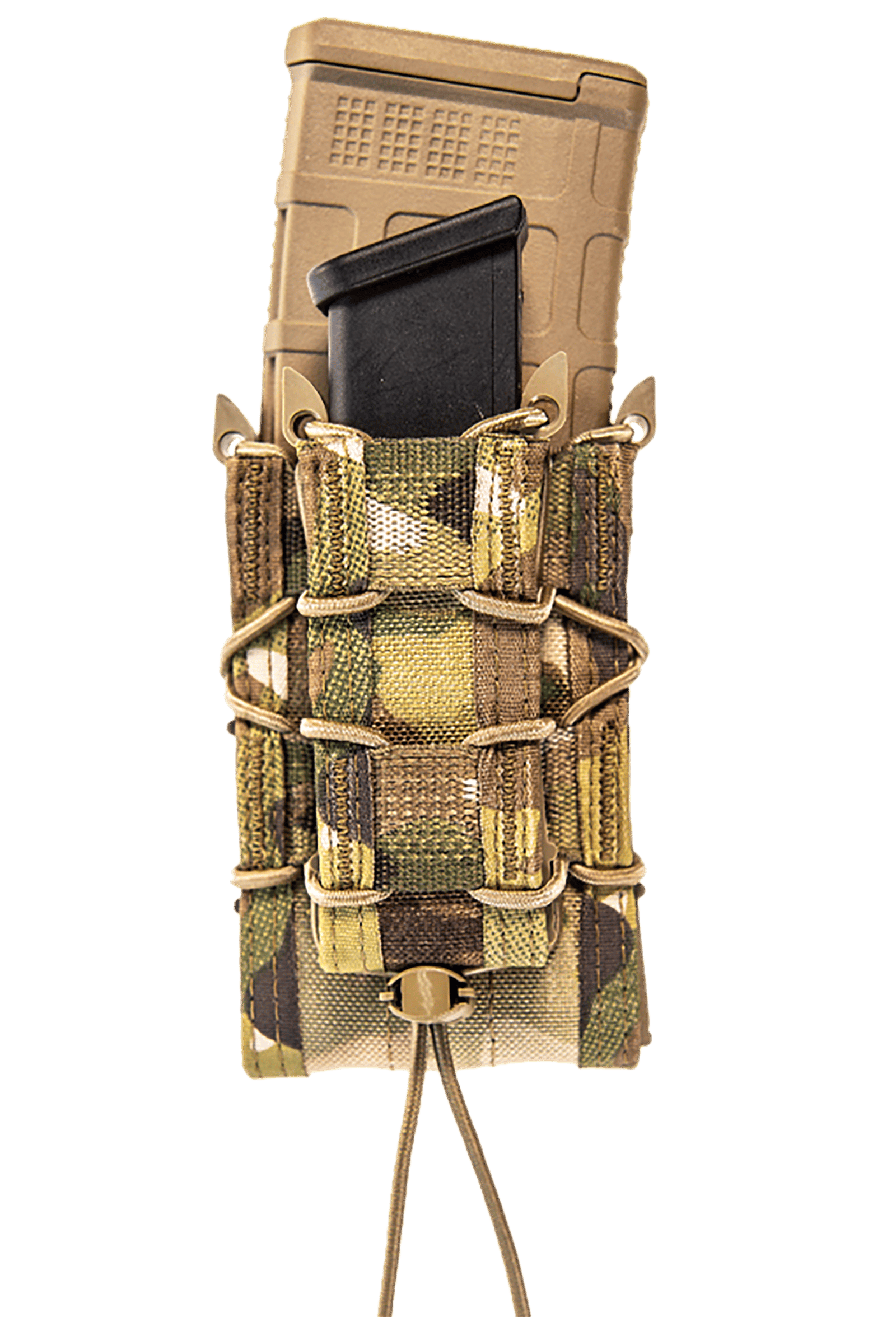 High Speed Gear 11DD00MC TACO Double Decker Mag Pouch Double MultiCam Nylon MOLLE Compatible w/ Rifle Compatible w/ Pistol