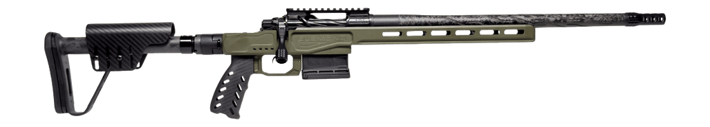 Horizon Firearms HRF-VED-22CM-18R Venatic DM 22 Creedmoor 18" SOCOM Black Proof Research CF Threaded Barrel, SOCOM Black Receiver w/Picatinny Rail, ARCA Rail, OD Green Cerakote XLR Element 4.0 Stock,