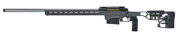 Savage Arms 57707 110 Elite Precision 300 PRC 5+1 30" Matte Stainless, Matte Black Rec, Gray Cerakote Adjustable MDT ACC Aluminum Chassis Stock, Left Hand (MB Not Included)