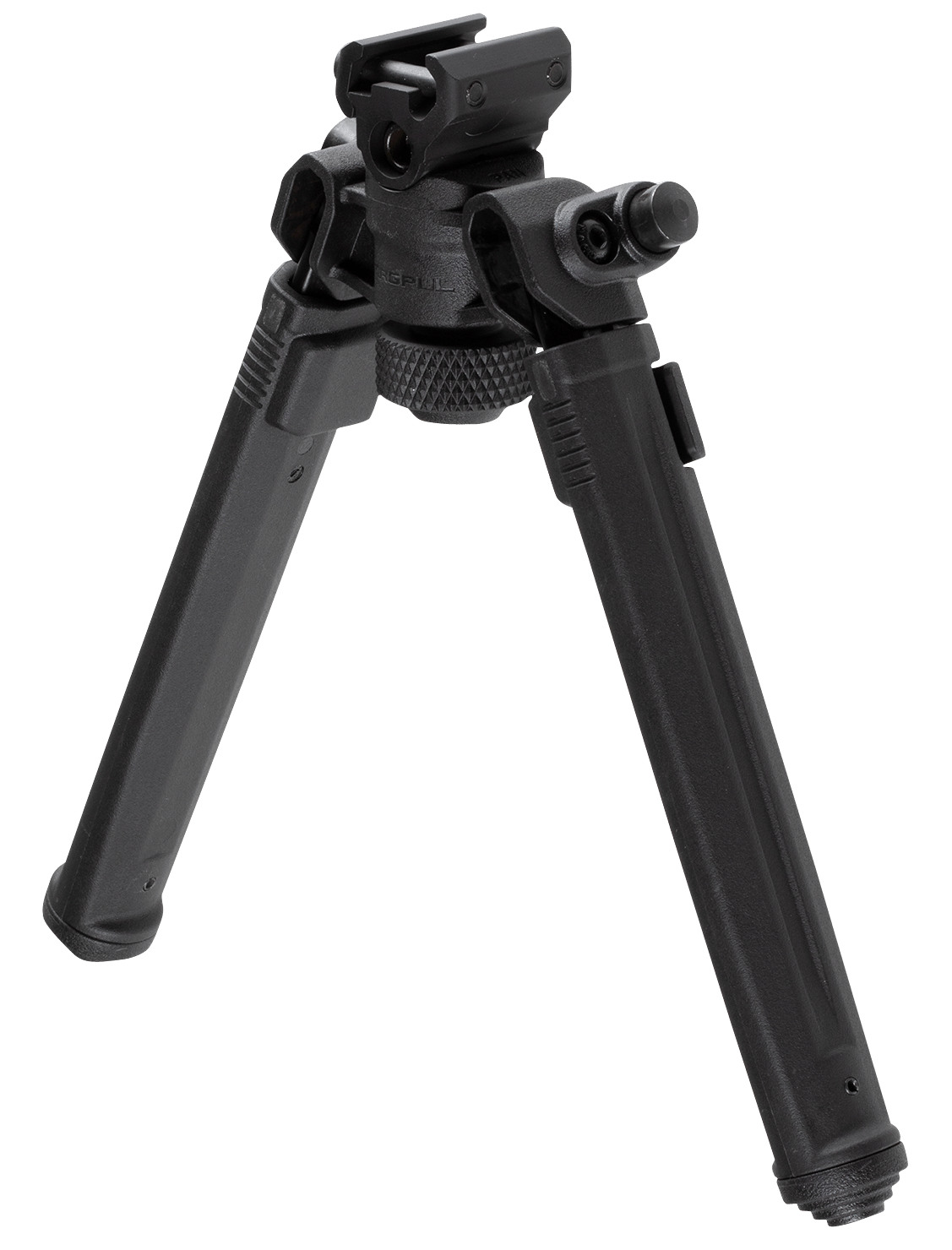 Magpul MAG941-BLK Bipod  1913 Picatinny Rail Attachment, Black Mil-Spec Anodized Aluminum, 6.80-10.30" Vertical Adjustment, Rubber Feet for AR-Platform