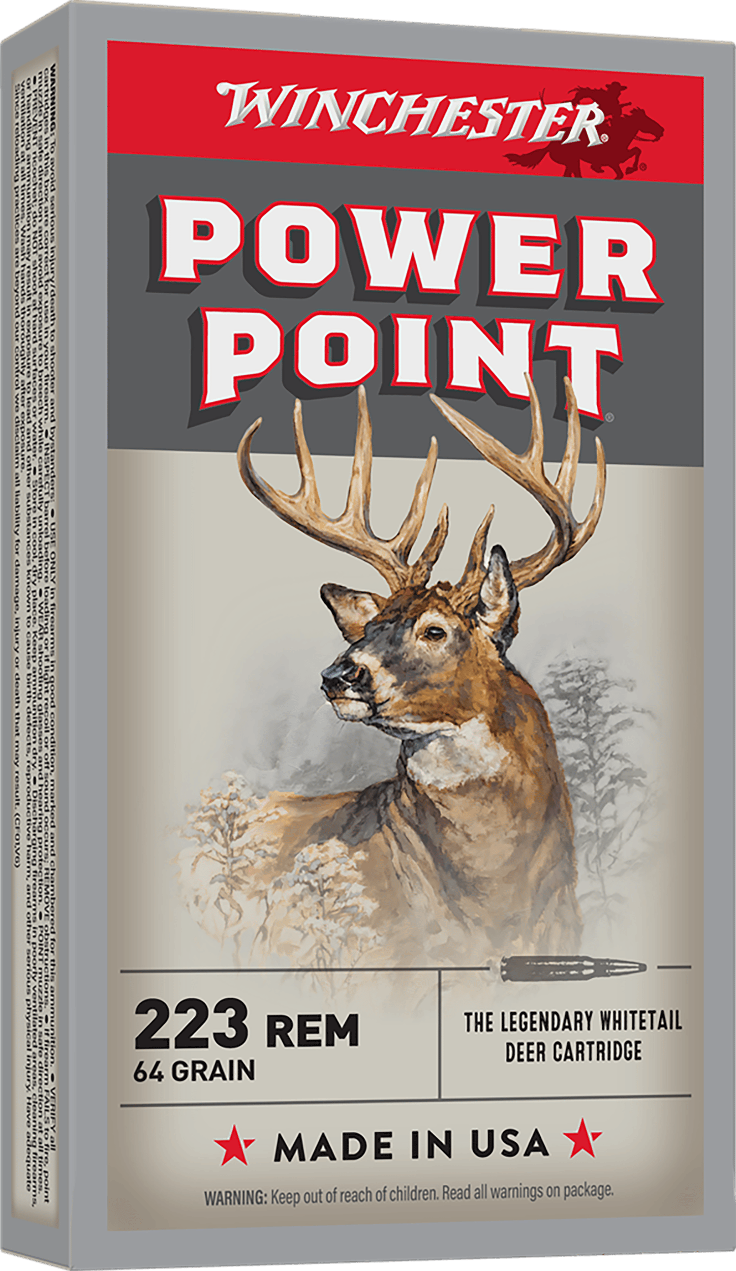 Winchester Ammo X223R2 Power-Point  223Rem 64gr 20 Per Box/10 Case
