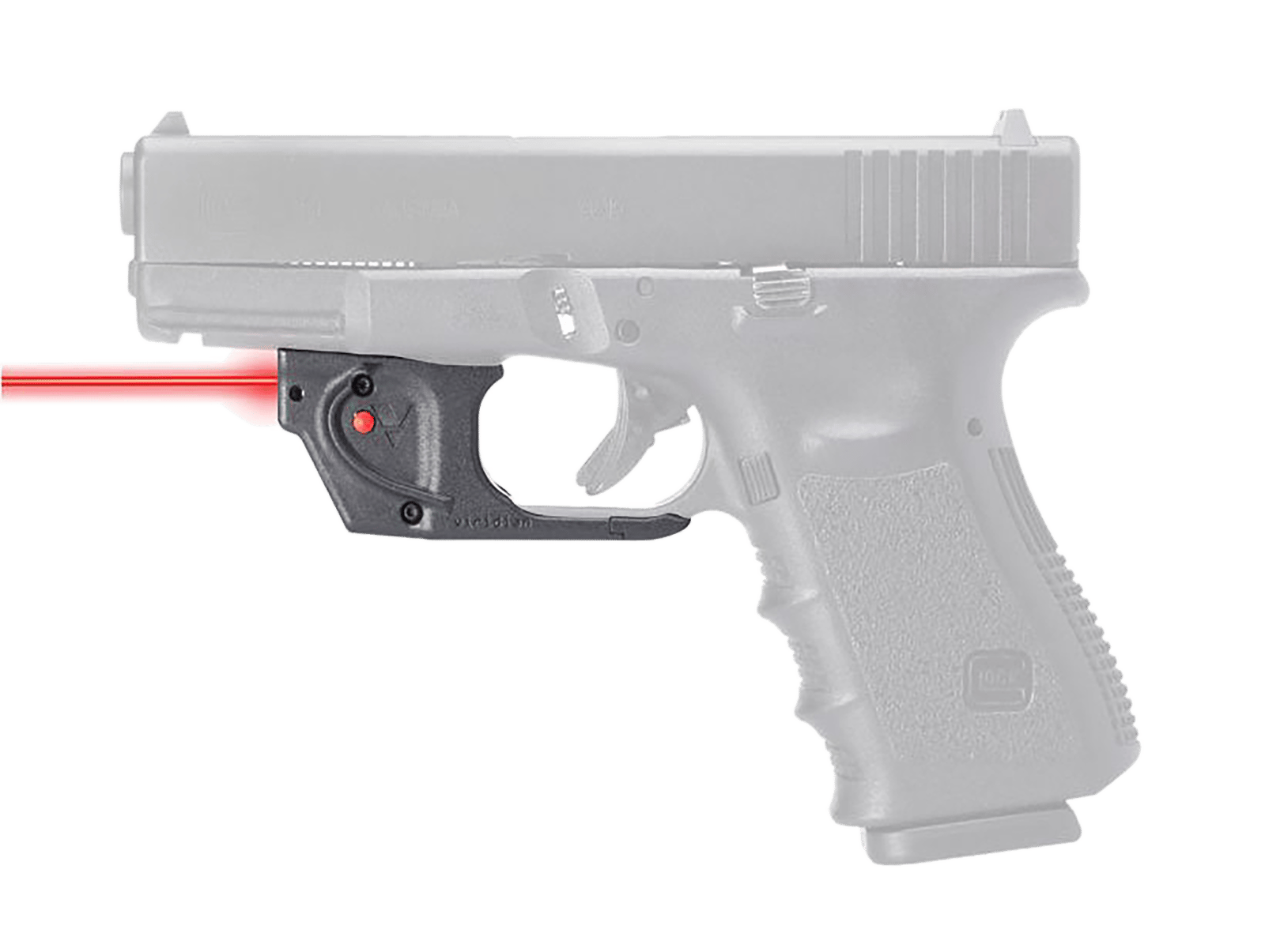 Viridian 9120092  E-Series Fits Glock 17/19/34/45/47 Red Laser Black Polymer Trigger Guard Mount
