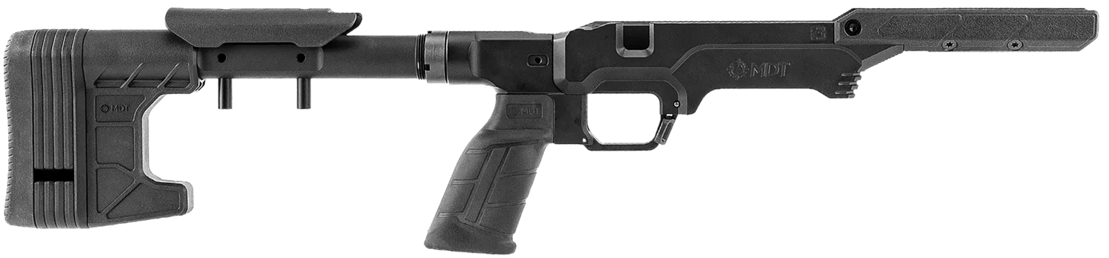 Mdt Sporting Goods Inc 114640BLK The Worker LSS Gen3 Black Fits Tikka T3/T3X Short Action