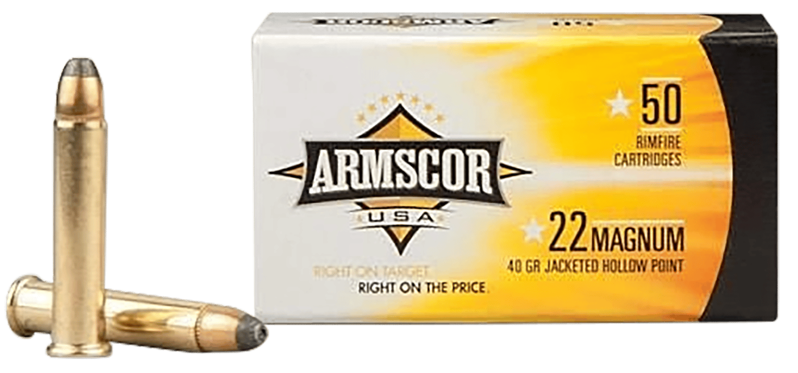 Armscor FAC22M1N USA  22WMR 40gr Jacketed Hollow Point 50 Per Box/40 Case