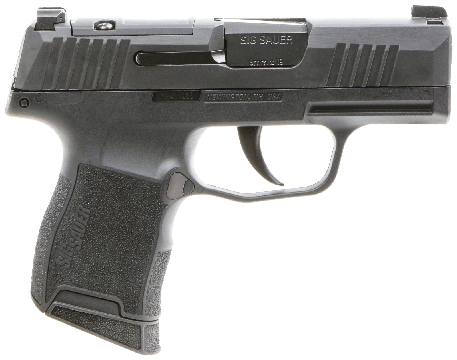Sig Sauer 3659BXR3P P365 BXR Micro-Compact 9mm Luger 10+1 3.10" BlackBarrel, Black Nitron Optic Ready/Serrated Slide, Black Polymer Grips