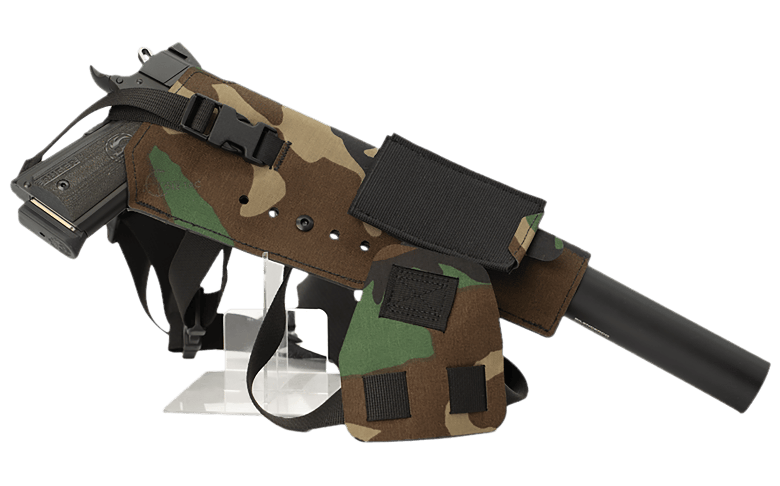 Cole-tac VWX111 Varmint Wrangler XL Pistol Holder Chest M81 Woodland Right Hand