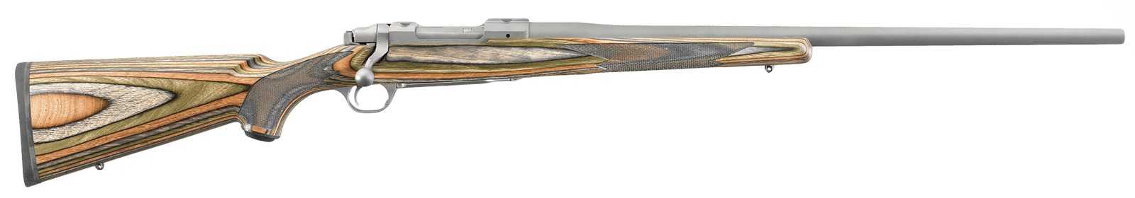 Ruger 47108 Hawkeye Predator Full Size 6.5 Creedmoor 4+1 24" Matte Stainless Steel Barrel, Receiver w/Integral Scope Mount, Green Mountain Fixed Laminate Stock, Right Hand