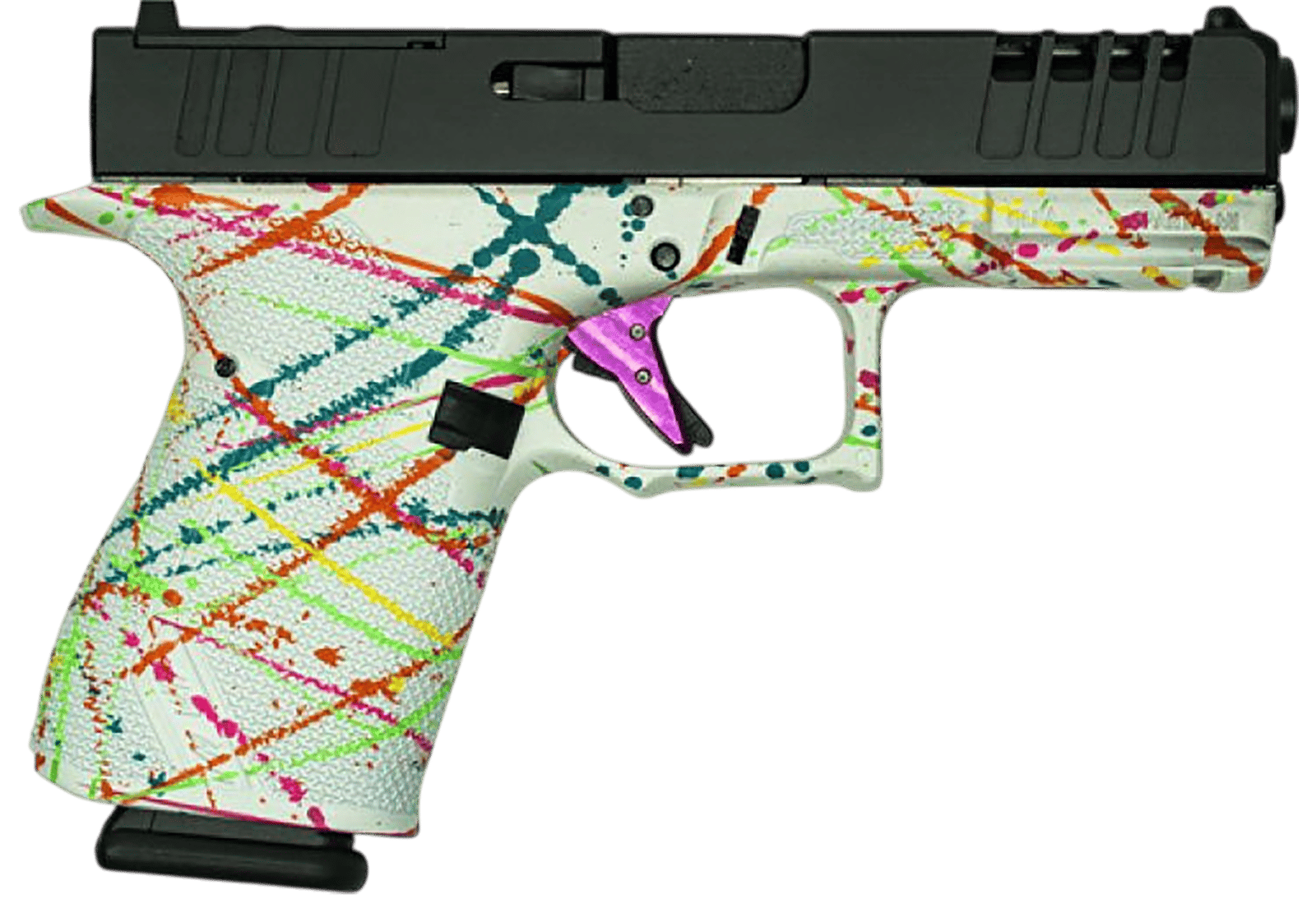 Great Lakes Firearms GL19SWHT Striker  Compact Frame 9mm Luger 15+1 4" Black Nitride Barrel, Optic Cut/Serrated/Window Cut Slide, Polymer Frame, RMR Footprint, Ambidextrous