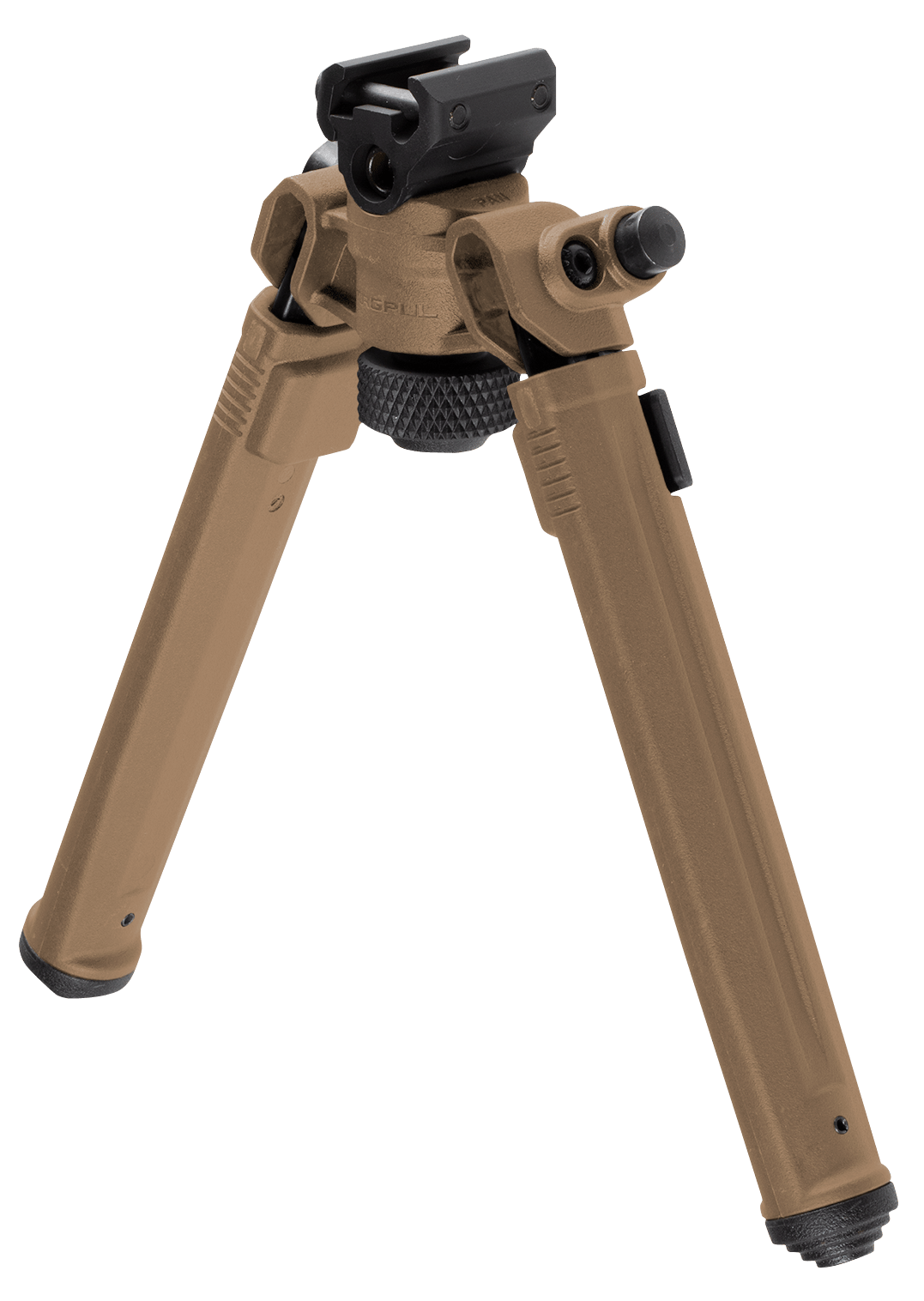 Magpul MAG941-FDE Bipod  1913 Picatinny Rail Attachment, Flat Dark Earth Mil-Spec Anodized Aluminum, 6.80-10.30" Vertical Adjustment, Rubber Feet for AR-Platform
