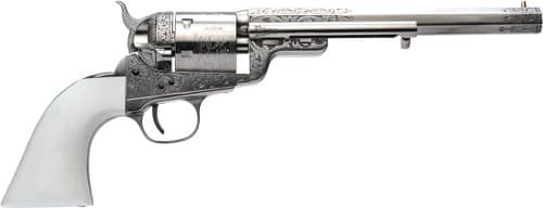 CIMARRON 1851RM WB HICKOK 38SPL 7.5" FS NICKEL ENGRAVED