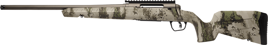 Savage Arms 32310 Axis 2 Pro Compact 6.5 Creedmoor 4+1 20" Gun Metal Bronze Cerakote Heavy Threaded Barrel & Picatinny Rail Carbon Steel Receiver, Fixed Woodland Camo Synthetic Stock, Left Hand