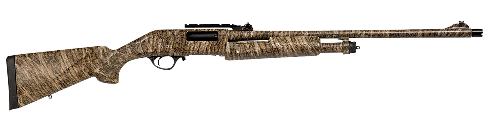 Escort HEFH1224TRBL Field Hunter Turkey Full Size 12 Gauge Pump 3" 4+1 24" Mossy Oak Bottomland Steel Barrel, Grooved Aluminum Receiver, Fixed Mossy Oak Bottomland Synthetic Stock, Right Hand