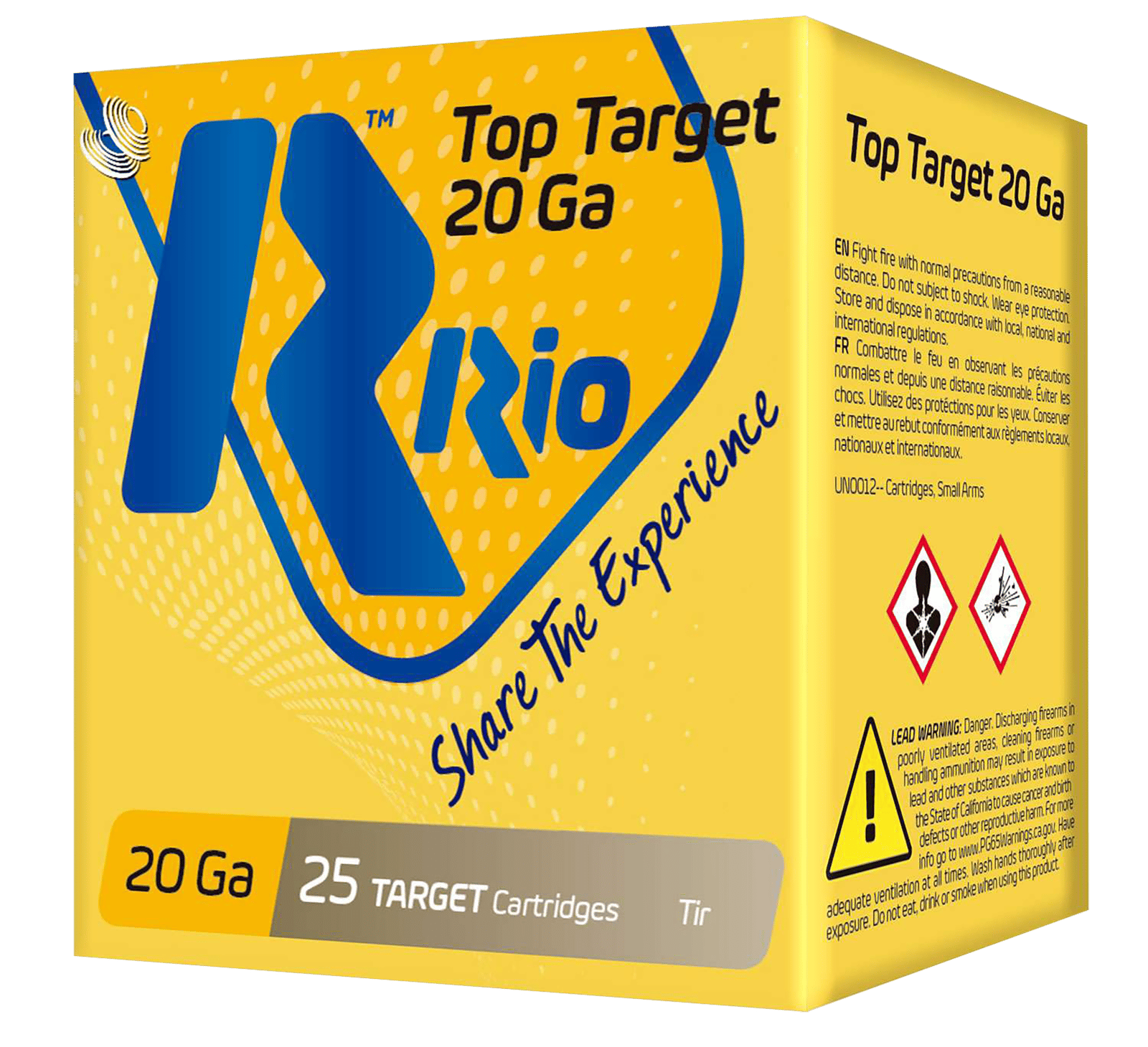 Rio Ammunition TT209 Top Target  20 Gauge 2.75" 7/8 oz 9 Shot 25 Per Box/ 10 Case