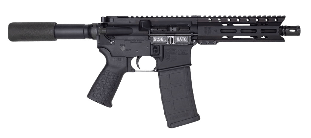 Diamondback DB1912K001 DB15  5.56x45mm NATO 30+1 7" Black Nitride Threaded Barrel, M-LOK Handguard, Black Aluminum Picatinny Rail Receiver, Black Buffer Tube, Black Magpul Grip, Right Hand