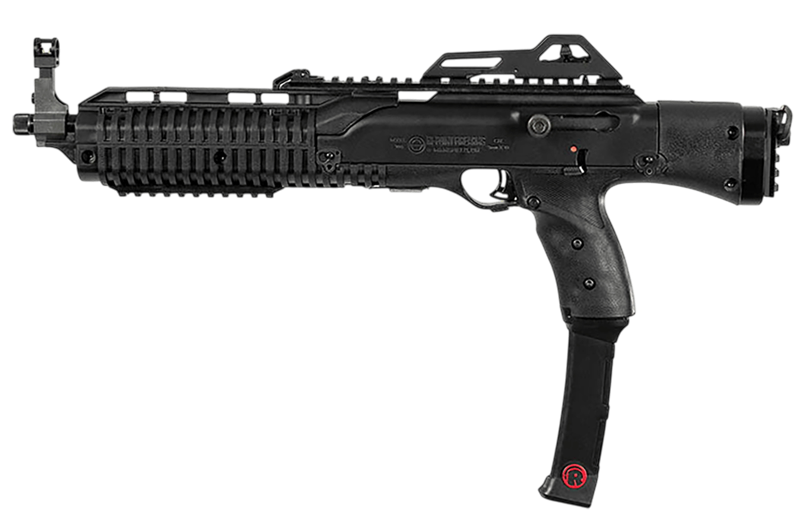 Hi-Point 995P 1095P  9mm Luger 10+1 13.25" Black Threaded Barrel, Black Powdercoat Polymer Receiver w/Picatinny Rail, No Brace, Rear Picatinny Rail, Black Plastic Grip