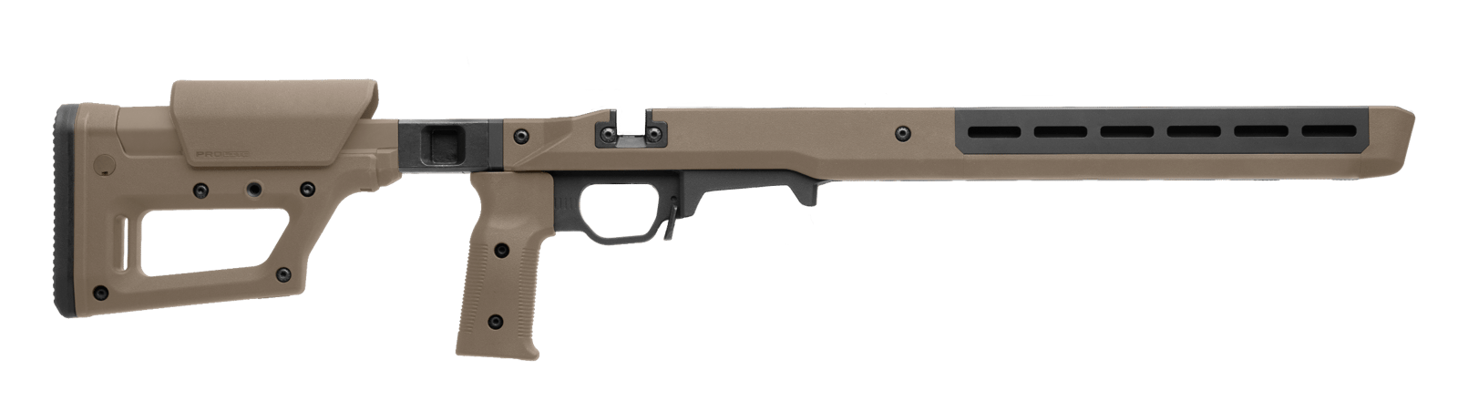 Magpul MAG1199FDE Pro 700 Lite SA Flat Dark Earth Adjustable Synthetic Stock with Aluminum Chassis & Interchangeable Grips for Remington 700 Short Action Ambidextrous