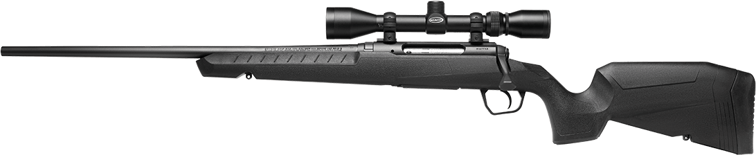 Savage Arms 32012 Axis XP Combo 223 Rem 4+1 22" Matte Black Button Rifled Barrel, Matte Black Drilled & Tapped Carbon Steel Receiver, Fixed Sporter Black Synthetic Stock, Weaver 3-9x40mm, Left Hand