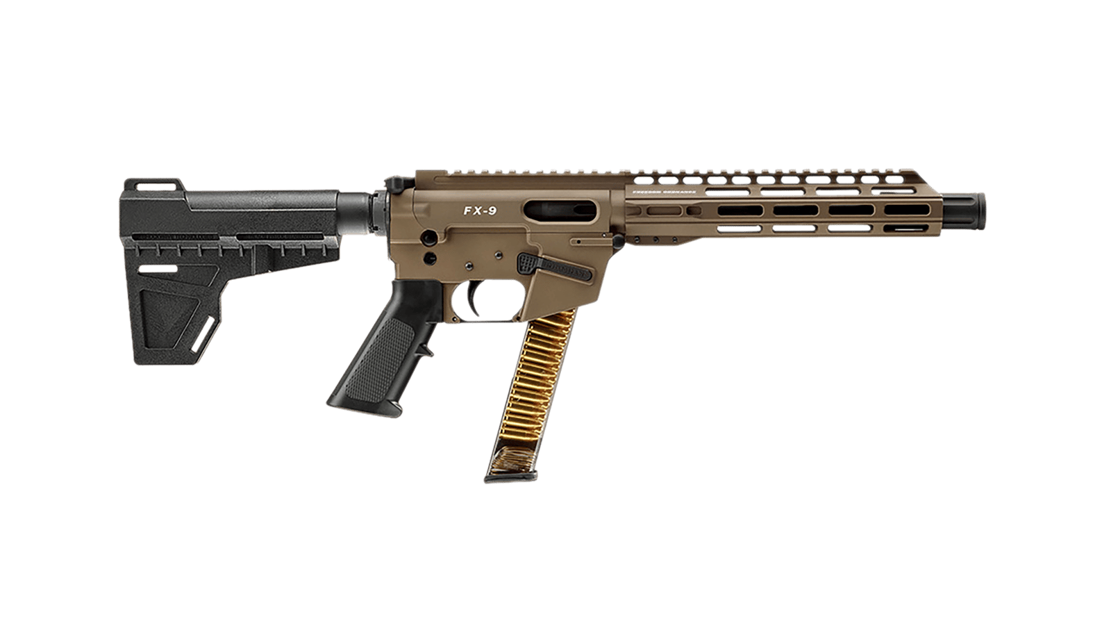 FREEDOM ORDNANCE FX9P10-FDE FX9P  9mm Luger 31+1 10" Flat Dark Earth