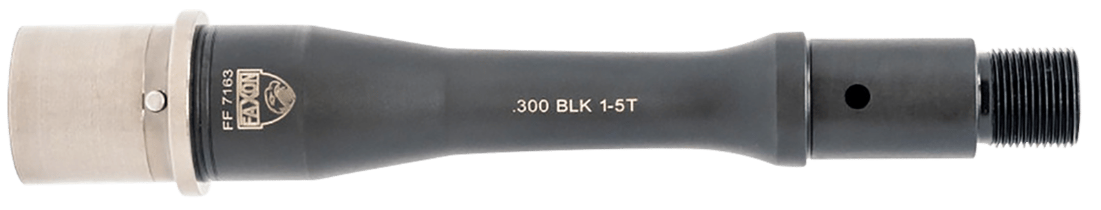 Faxon Firearms   Match 300 BLK 6" Nitride 416-R Stainless QPQ Nitride Barrel