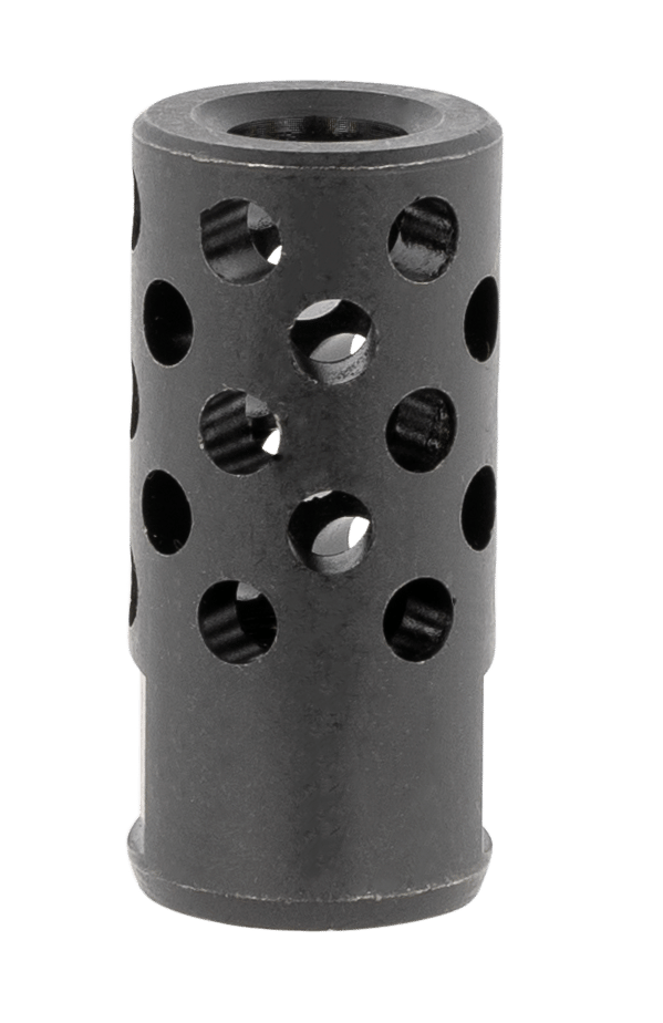 Ruger 90699 Radial Ported Muzzle Brake Black Oxide Steel 1/2"x28 Threads 1.75" OAL .8" Diameter, 35 Cal