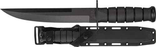 KA-BAR MODIFIED TANTO 8" PLAIN EDGE BLADE W/HARD PLASTIC SHTH